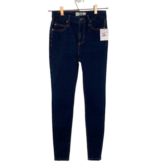 We the Free People Montana High Rise Skinny Jeans. Dark Rinse. Size 25. NWT - Picture 5 of 13